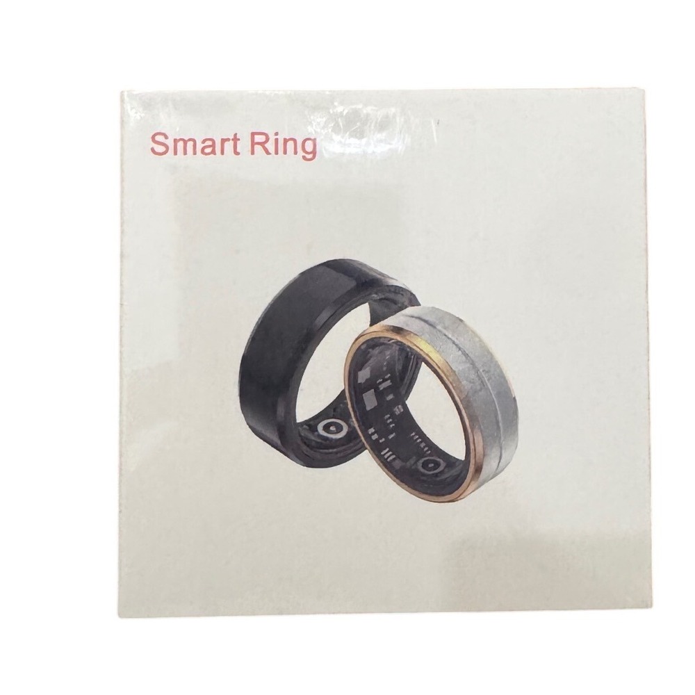 Smart‎ Ring Heart Rate Sensor Polymer Battery Magnetic Charging size 10 Gold